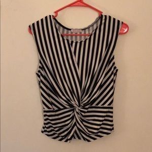 Black and White Striped Tank
